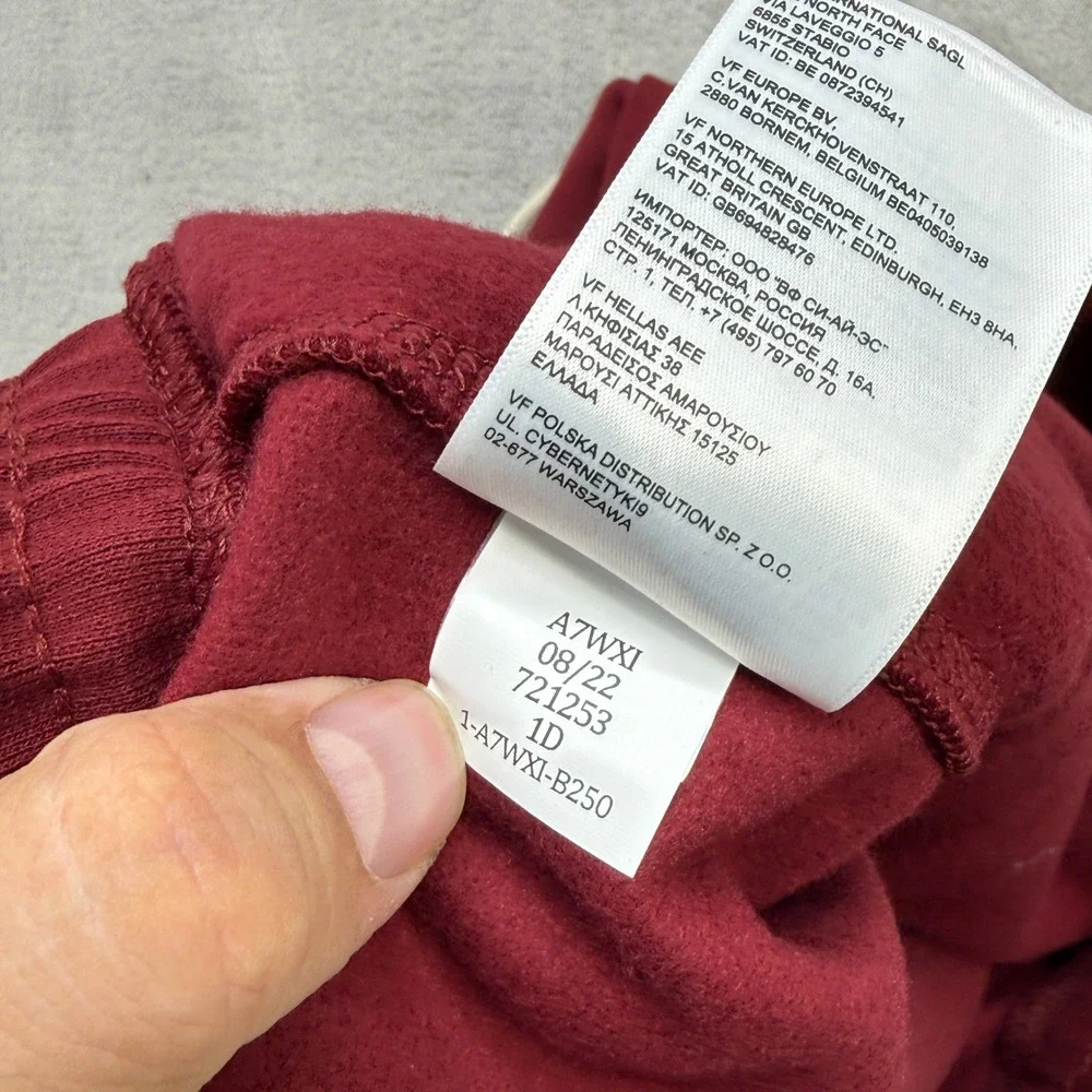 The North Face Joggers Mens XL Burgundy Red Fleece Sweatpants Casual Sunday